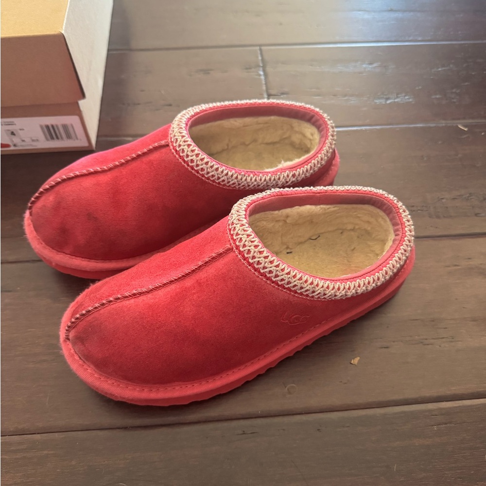 UGG Kids Red Suede Boots